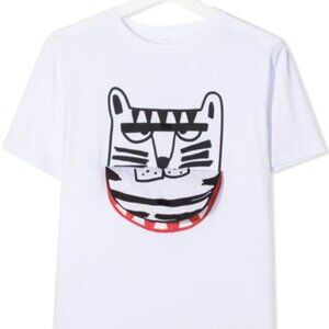NWT Stella McCartney Kids Short Sleeve Roar Print Tiger Flap Tee